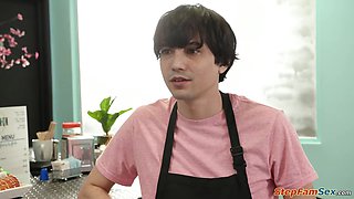 How about a bonus and Ill let you fuck me in the ass stepson
