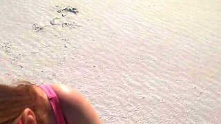 Amateur Redhead MILF DesertFox310 Fucked Doggy Style in National Park Sand