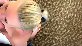 Blonde Mom Gets a Huge Facial