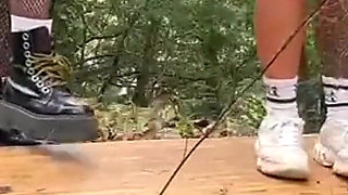3 Besties Desperate for a Pee Outdoors
