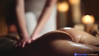 Massage and Sloppy Threesome Cock Sharing - Sensual Oil Soaked MFF Threesome with Marica Chanelle