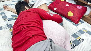 Step Sister and Step Brother Part 1, Hot Hard Romance in Bedroom with Long Lip Lock