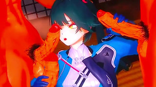 Arknights Endfield - Chen Gangbang Ntr Sex - 3D Hentai Animations