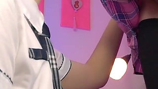 Sniff his balls while he jerk off and take all the cum!