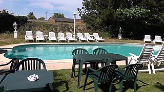 Mariska Got Fucked Beside Crystal Clear Swimming Pool In