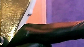 Stina Stone Femdom Feetworship Dirty Smelly Socks Barefeet by German Mistress in Leather Gloves