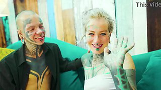 Inked Trans Lady All girl Have fun Muff Munching and Fucktoy