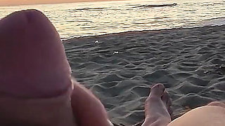 350 Flashing My Cock in Front of My Stepdaughter at Sunset in...elps Me Cumshot in Front of Everyone - Real Sex Risky