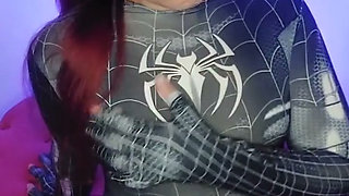 Spider-gauchi Is Back in Action! Do You Want to See What's Under My Super Suit?