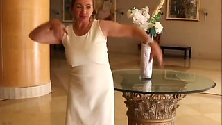 Seduction Stranger in the Hotel by Flashing Pussy and Ass