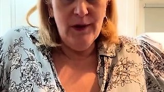 Big Boobed Blonde Masturbates With A Dildo In The Bathroom