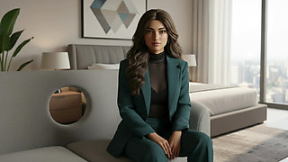 Stepbrother fucks his stepsister when they are alone at home.