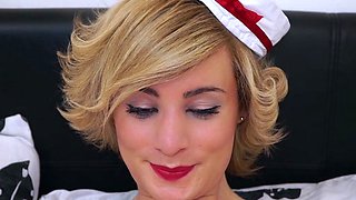 Small tits shemale bonked by 2 horny guys