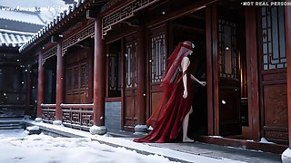 Third episode of the "White-haired Beauty" series is here! Absolutely to make you lose control, get extremely, AI-generated