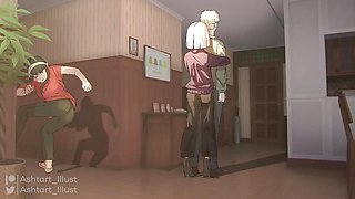 _x_family l yor helps loid to get laid l blowjob sex l x family sex animation
