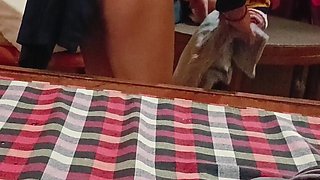 Desi Housewife Changing Panty in From of Her Lover