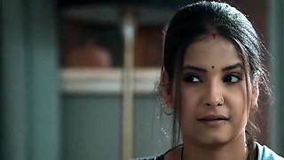 Indian pair celebrating their anniversary inside bedroom