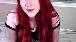 Horny amateur web cam teen girl takes a toy deep inside