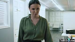 Lesbian boss strapon fucks her assistant