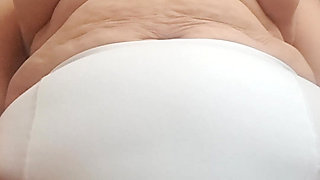 Mom in Big White Panties