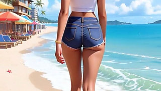 Towa's Naughty Beach Day: Sun-drenched Curves to Sensual Soak the Reveal You Crave