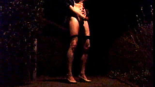 Cumming on the street in clothes