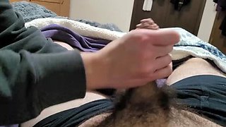 Shy Teen GF Edging Handjob Makes Him Explode Cum Everywhere - Ninaandevan