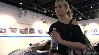 Jessica's Exotic Car Ride with Big Tits