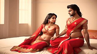 Steamy 3D animation of a desi village featuring a seductive Indian aunty