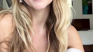Amateur blond girl with big boobs getting fucked
