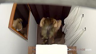 Secretly Fucking a Married Busty Blonde MILF - POV Massage Turns Wild