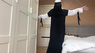 Arab with Big Boobs Dancing and Masturbating Her Tight Pussy