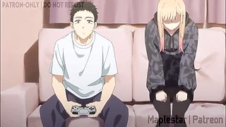 Hentai Babe Marin Blowjob & Riding Big Ass POV - Japanese XXX