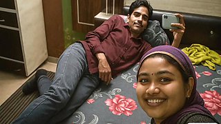 Pakisthani Village Stepsister Savita Hot Romantic With Bed Kiss By -snapchat143