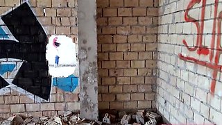 Public BDSM Blowjob from a Hot Brunette Amateur