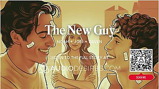 Asmr Audio Porn: Bisexual Male Mfm Threesome With Femdom Female Boss Cock Sharing & Dp - Erotic Audio