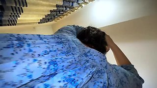 Huge Hanging Boobs & Big Ass Tall Muslim Stepmom Aria Mia Fucks Short Stepson POV