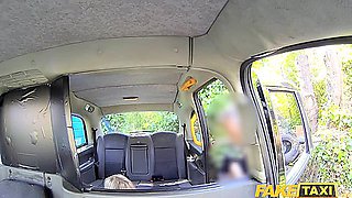 Blonde Busty Milf Has Anal Sex As Taxi Driver Fucks Her Pussy Pulls Out To Cum And Slides Cock Back Inside Her Ass