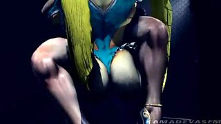 Chun Li and Rainbow Mika Lesbian Wrestling Futa Hentai Cartoon Domination
