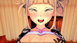 Cum on tits, cum on face, anime hentai