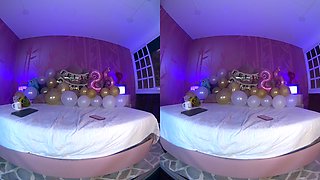 Blonde VR Cam Star Teases with Sultry Homemade Seduction