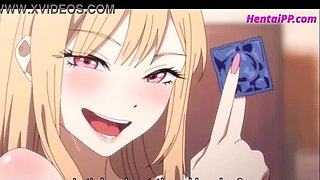 Uncensored Hentai: Blonde Teen Babe Blows Stepbrother & Gets Filled