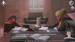 Interactive visual novel with a focus on curves and misty adventures