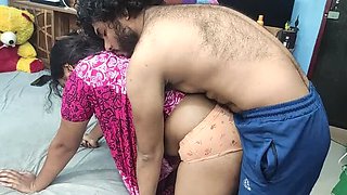 Desi Mallu Wife Hot Sex with Husband in Nighty - Romantic Bedroom Fuck