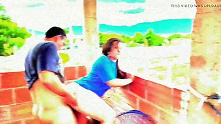 Kittydj Goes Wild On Rooftop Terrace Of Ccuta High-Rise Before Rough Outdoor Pounding