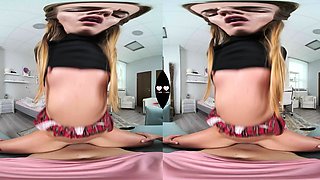 Nasty gf Eveline Dellai will play with your dick