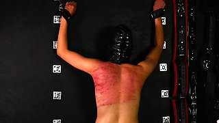 Slave Mila's Caning and Whipping Punishment in Double Domination by Mistress Roxy and Lady Amber