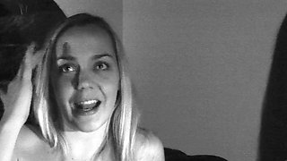 Awesome Big Boobs Blonde Masturbates In The Shower