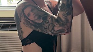 Redhead amateur GF gives blowjob 3