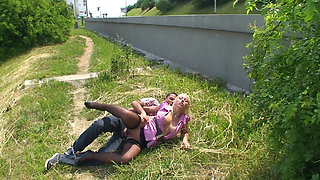 I Am a Young Busty Blonde German and I Love Getting Pounded in Public by Monster Cock
